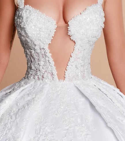 IVORY LUNA BALL GOWN