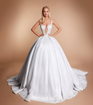 IVORY LUNA BALL GOWN