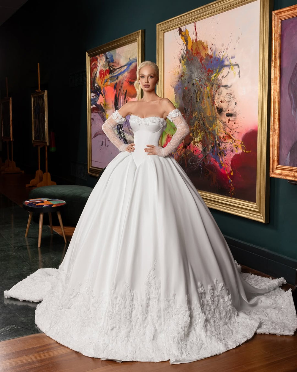 SERAPHINA FLORAL CATHEDRAL BRIDAL GOWN