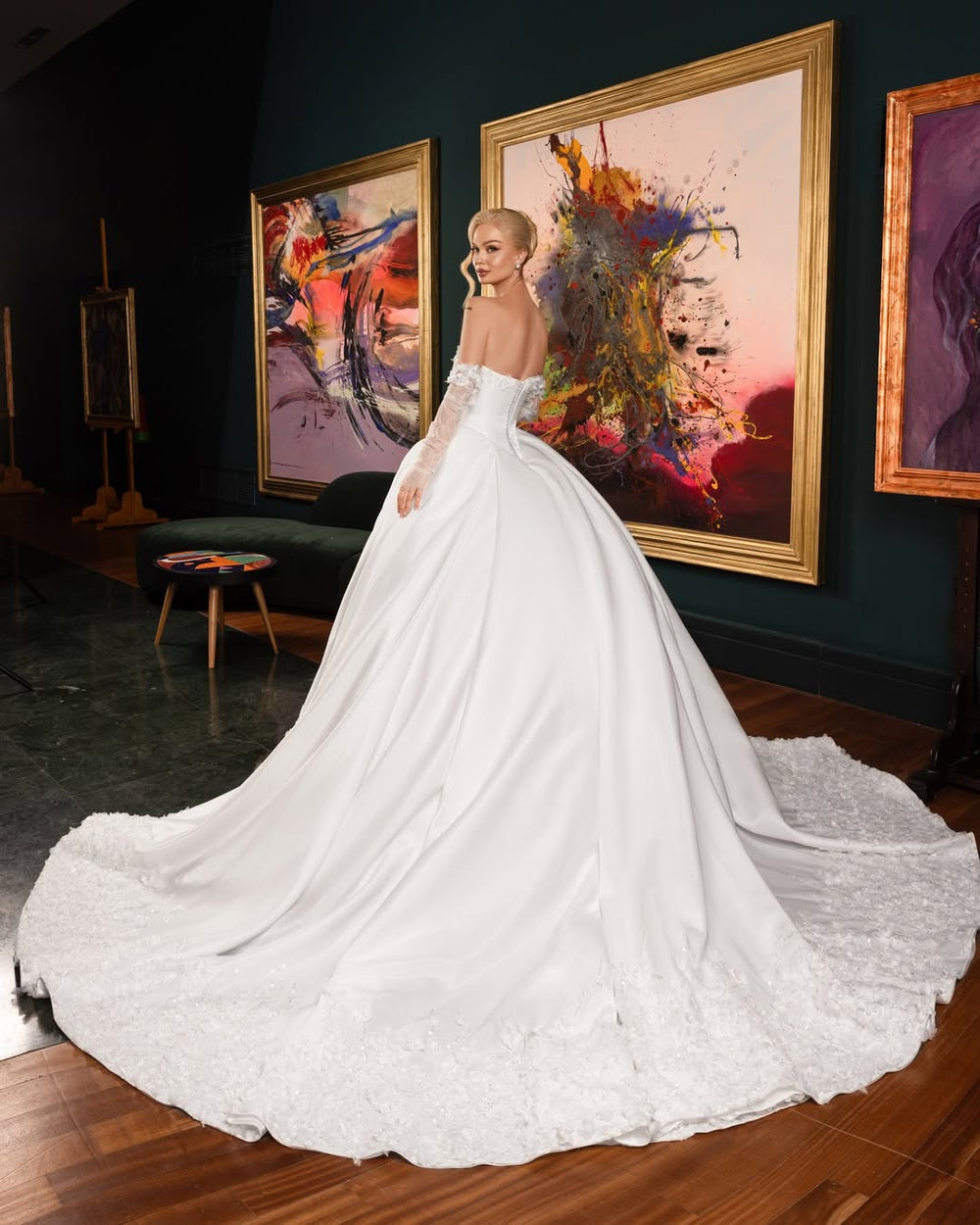 SERAPHINA FLORAL CATHEDRAL BRIDAL GOWN