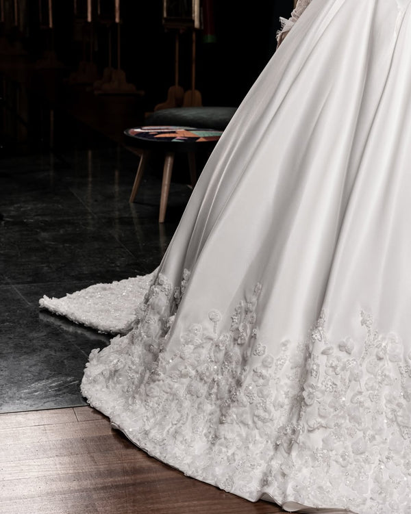 SERAPHINA FLORAL CATHEDRAL BRIDAL GOWN