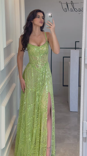 Lime Luster Gown